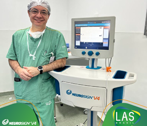 Dr. Erivelto Volpi e nosso time de Especialistas acompanharam procedimento cirúrgico com o auxílio do Neurosign V4 – Preservação de Nervos